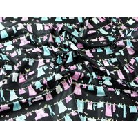 100% Cotton Poplin Fabric Black