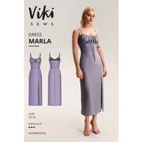 Vikisews Paper Sewing Pattern Marla Dress