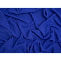 Minerva Core Range Italian Washed Stretch Woven Crepe Fabric Royal Blue