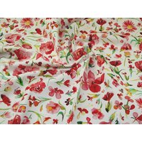 John Louden Cotton Canvas Fabric White