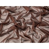 Minerva Core Range Cationic Sheer Chiffon Fabric Brown