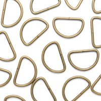 Metal D Rings (Bulk Value Pack) Antique Brass