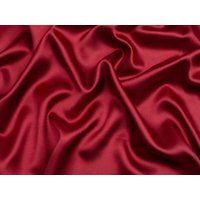 Minerva Core Range Liquid Satin Fabric Dark Red