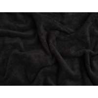Minerva Core Range Heavy Pure Cotton Towelling Fabric Black