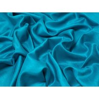 Satin Back Dupion Fabric Turquoise