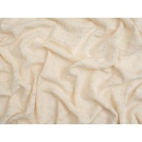 Minerva Core Range Flamenco Textured Stretch Knit Fabric Cream