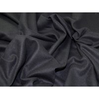 Deadstock Wool Blend Coating Fabric Black