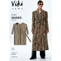 Vikisews Paper Sewing Pattern Mared Coat