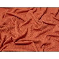 Jacquard Textured Stretch Knit Fabric Rust