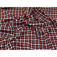 Deadstock Wool Blend Coating Fabric Ivory & Rust