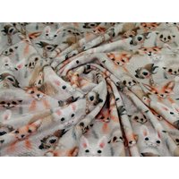 Deadstock Plush Cuddle Fleece Fabric Beige