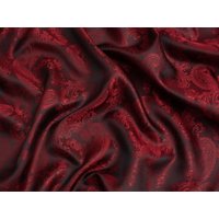 Minerva Core Range Woven Jacquard Lining Fabric Deep Red