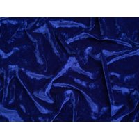 Minerva Core Range Deluxe Crush Velvet Stretch Knit Fabric Royal Blue
