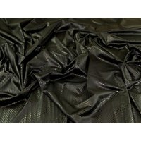 Deadstock Foiled ITY Silky Stretch Knit Fabric Black