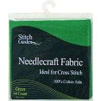 Stitch Garden Aida 14 HPI Cross Stitch Fabric (Value Pack) Green