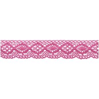 Simplicity Cluny Fan Lace Trim Fuchsia