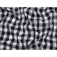 Minerva Core Range 3/4 inch 100% Cotton Gingham Fabric Navy Blue