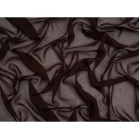 Minerva Core Range Light Sheer Chiffon Fabric Dark Brown