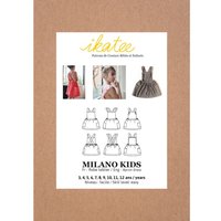 Ikatee Paper Sewing Pattern Kids Milano Pinafore Dress