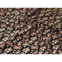 Rose and Hubble 100% Cotton Poplin Fabric Black