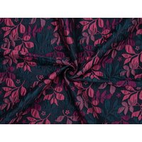 Deadstock Textured Brocade Fabric Cranberry