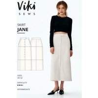 Vikisews Paper Sewing Pattern Jane Skirt