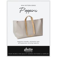 Sallie Tomato Paper Sewing Pattern Poppins Tote