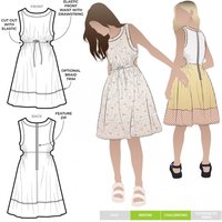 Style Arc Paper Sewing Pattern Kids Maddison Dress