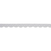 Nylon Gathered Lace Trim Cream