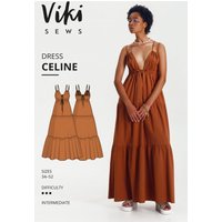Vikisews Paper Sewing Pattern Celine Dress