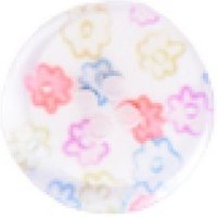 Crendon Round Floral Buttons (Value Pack) Multicoloured