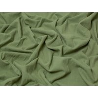 Minerva Core Range Washed Vintage Linen Look Cotton Fabric Olive Green