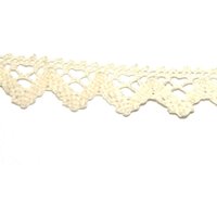 Essential Trimmings Cotton Lace Trim (Value Roll) Natural