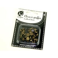 Round Metal Studs Antique Brass