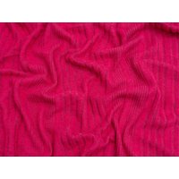 Minerva Core Range Brushed Texture Rib Stretch Knit Fabric Bright Pink