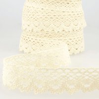 Stephanoise Cotton Lace Trim Cream