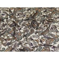 Lady McElroy Viscose Challis Fabric Stone