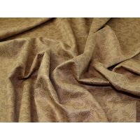 Deadstock Suede Scuba Stretch Knit Fabric Camel