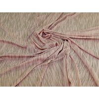 Deadstock Lurex Textured Stretch Knit Fabric Pink & Gold