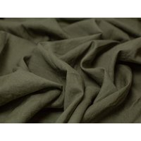 Minerva Core Range Washed Slub 100% Linen Fabric Fern Green