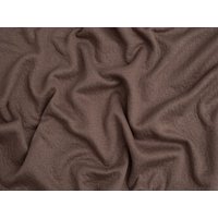 Double Layer Cotton Sweater Knit Stretch Fabric Dark Brown