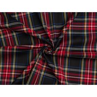 Minerva Core Range Stretch Woven Polyester Viscose Suiting Fabric Black 1