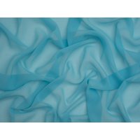Minerva Core Range Light Sheer Chiffon Fabric Soft Blue