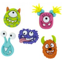 Dress It Up Mad for Monsters Buttons