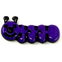 Dill Caterpillar Buttons (Value Pack) Black & Purple