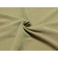 Deadstock Stretch Woven Faux Suede Fabric Beige
