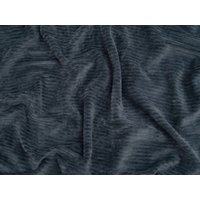 Minerva Core Range 5 Wale Velour Rib Stretch Knit Cord Fabric Denim Blue