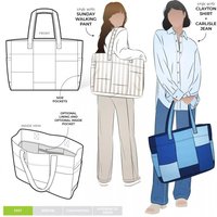 Style Arc Paper Sewing Pattern Forrest Tote Bag