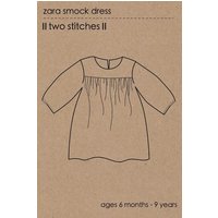 Two Stitches Paper Sewing Pattern Zara Smock Dress