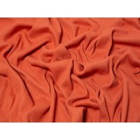 Minerva Core Range Heavy Cotton Rib Stretch Knit Fabric Rust